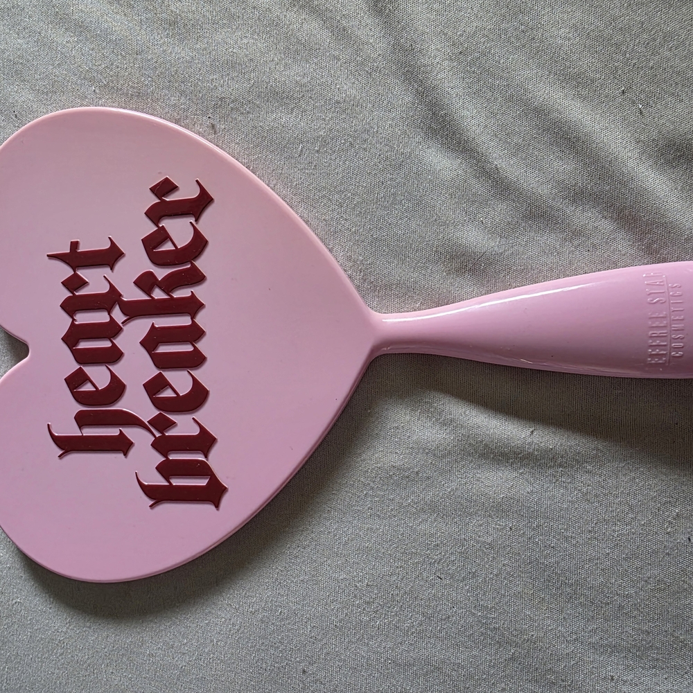 Jeffree Star Pink and Red Heart Mirror Wall Decor